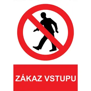 Zákaz vstupu A4, fólie