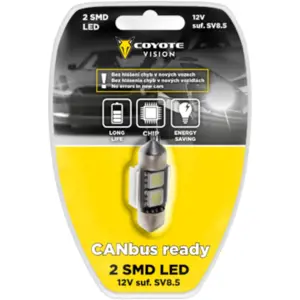 Žárovka 12v Led 2 Smd Suf. Sv8.5 Can-Bus Coyote