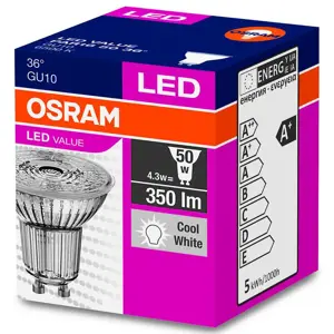 Žárovka LED 4,8W/865 GU10 Value  Par16 5036