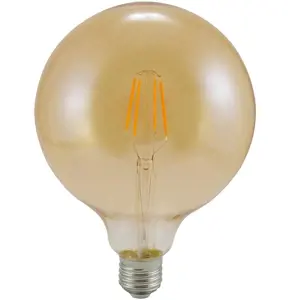 Žárovka LED G125 e27 4 W Filament Vintage Amber 304544