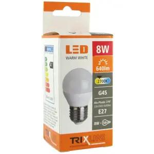 Žárovka TR LED G45 8W 2700K 640lm E27