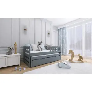 Produkt Dětská postel s přistýlkou BEATA 80x180, šedá