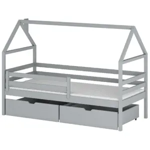 Produkt Domečková postel ATLAS 80x200, šedá