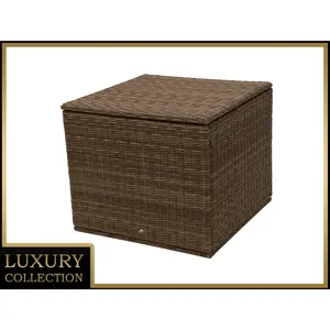 DEOKORK Box na polstry 90 x 90 cm BORNEO LUXURY (hnědá)