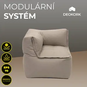 Produkt DEOKORK Zahradní textilní rohový díl MODULTEX (cappuccino)