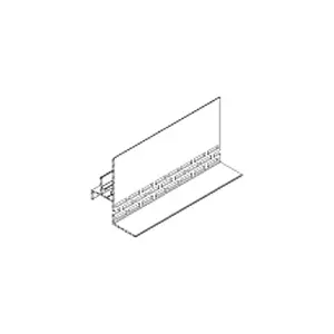 Počáteční/spodní profil s ventilační mřížkou 9567, 3000 mm, TWINSON O-WALL Černý profil